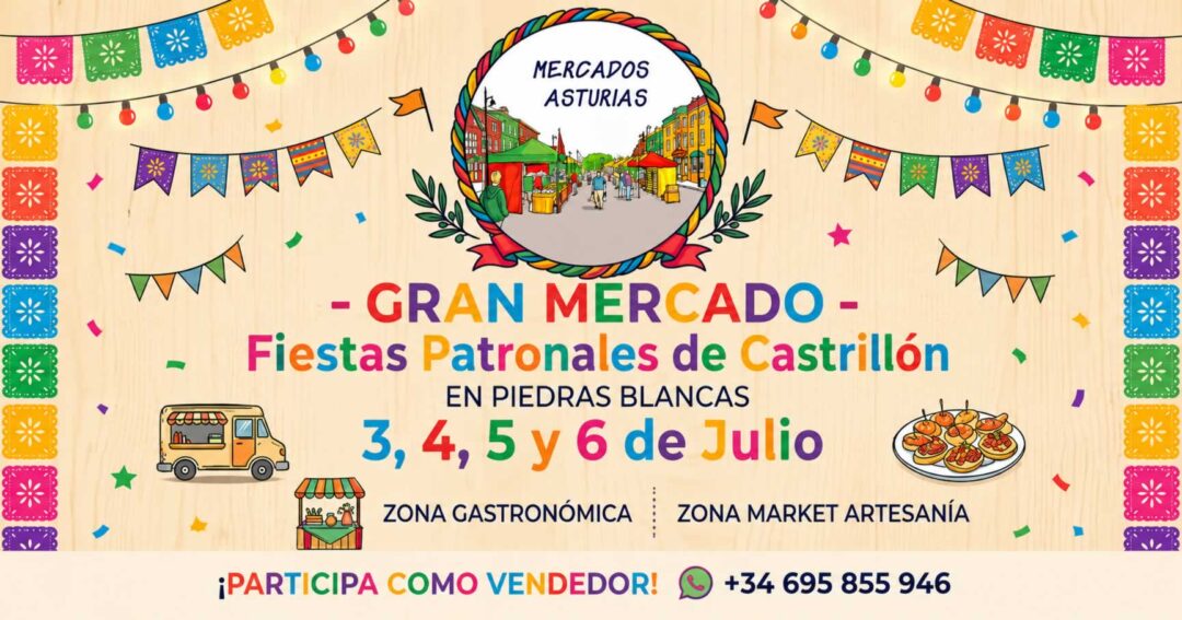 Mercado Fiestas patronales en Piedras Blancas 2026 (Asturias)