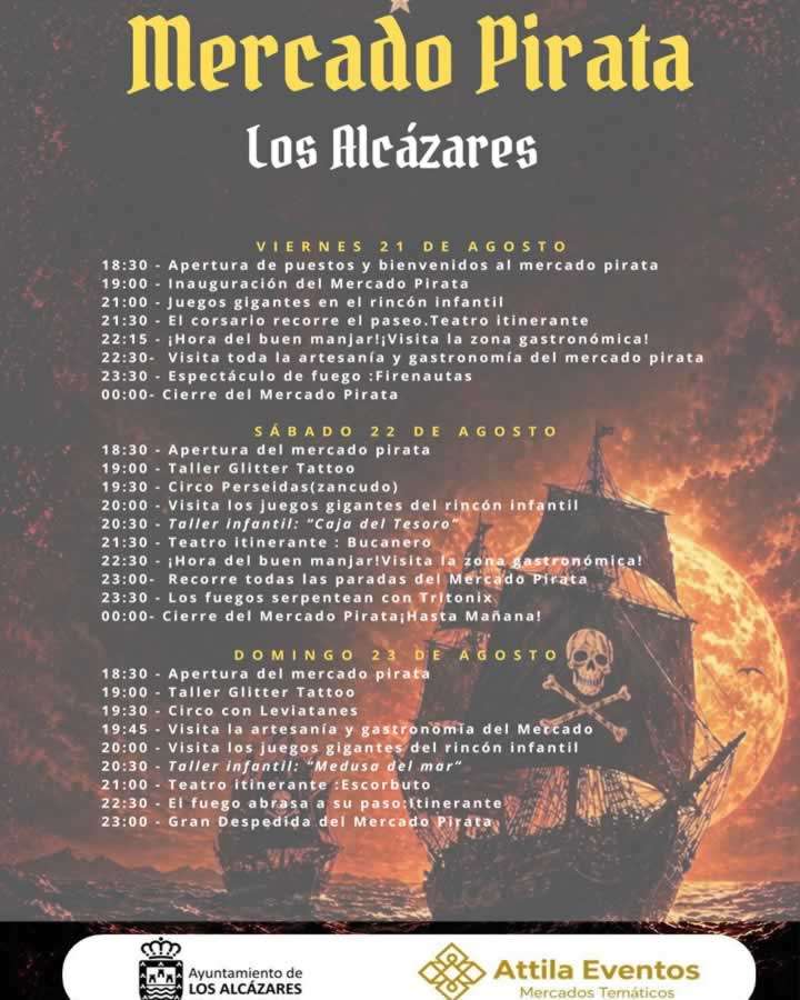 Programación Mercado pirata de Los Alcazares 2026