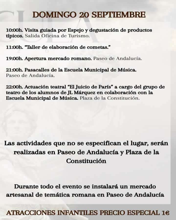 PROGRAMA SPECULA 2026 DOMINGO