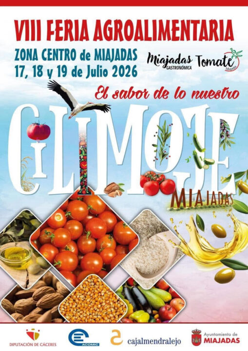 Cartel- Feria Agroalimentaria "Cilimoje" Miajadas Gastronómica 2026