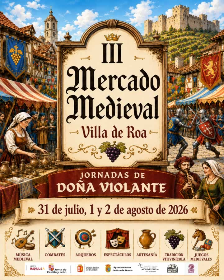 cartel mercado medieval Roa