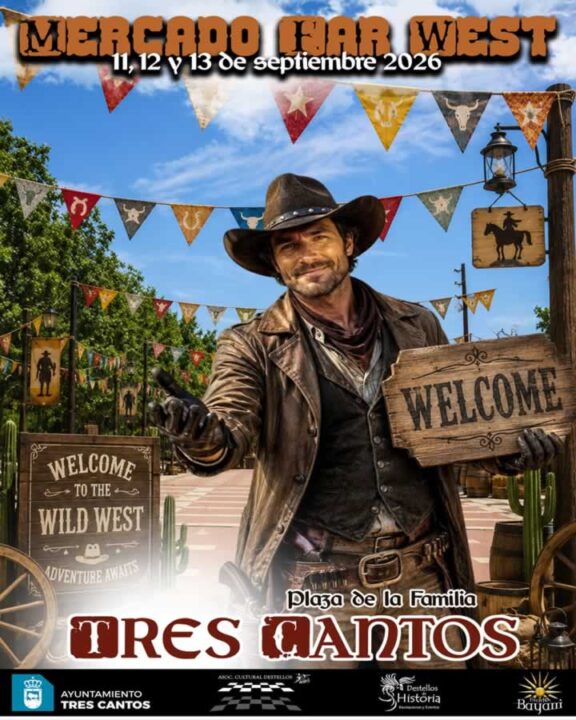 Cartel Mercado Far West de Tres Cantos 2026