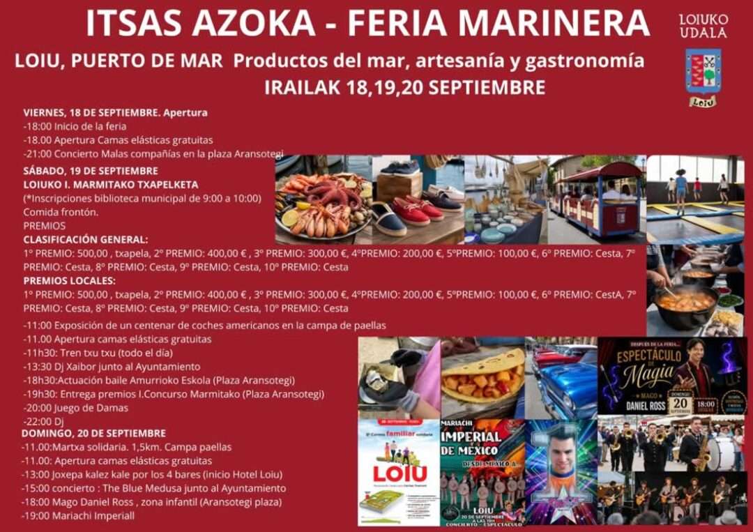 Programa del Mercado Marinero de Loiu 2026 2 Programa del Mercado Marinero de Loiu 2026