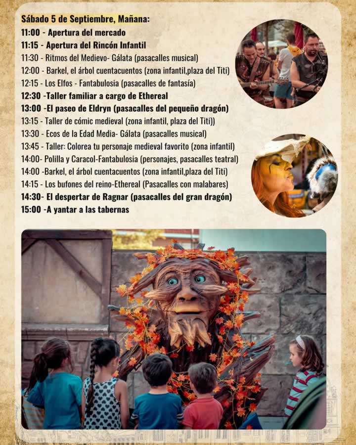 Programacion Sabado mañana Programación Mercado Medieval de Collado Villalba 2026