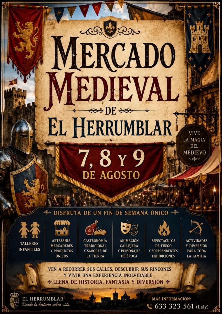 Mercado Medieval de El Herrumblar 2026 (Cuenca) 1 cartel Mercado Medieval de El Herrumblar 2026 (Cuenca)