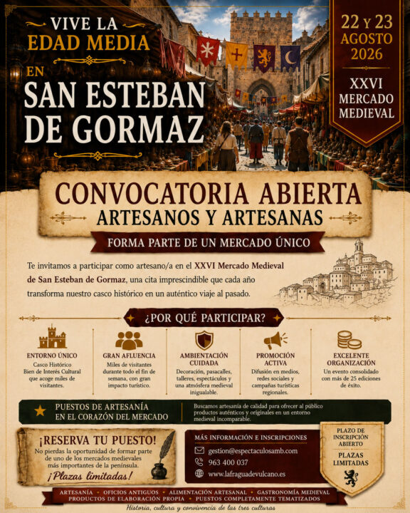 XXVI Mercado Medieval de San Esteban de Gormaz 2026 (Soria) 1 XXVI Mercado Medieval de San Esteban de Gormaz 2026 (Soria) 720