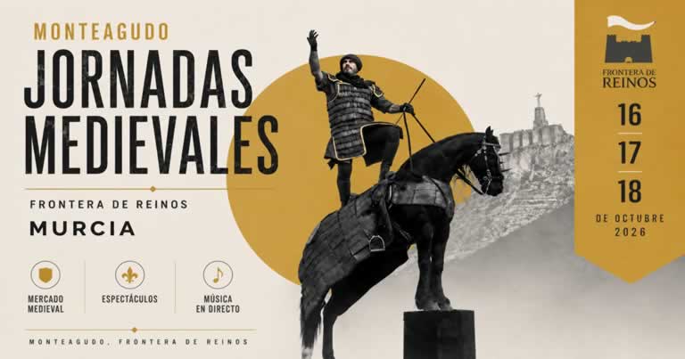 Mercado Medieval de Monteagudo – Frontera de Reinos 2026 (Murcia) https://demercadosmedievales.info/mercadomedieval/medieval-de-monteagudo/