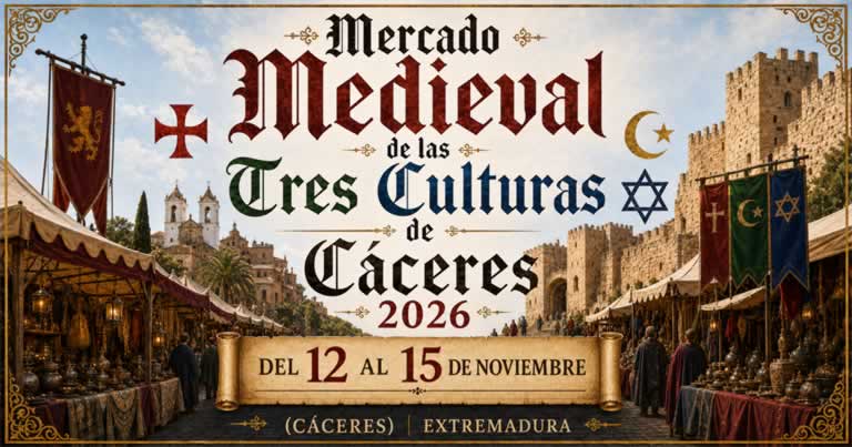 Mercado Medieval de las Tres Culturas de Cáceres https://demercadosmedievales.info/mercadomedieval/medieval-de-las-tres-culturas-de-caceres/