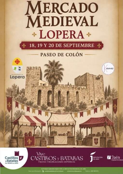 Cartel Mercado Medieval de Lopera 2026 (Jaén)