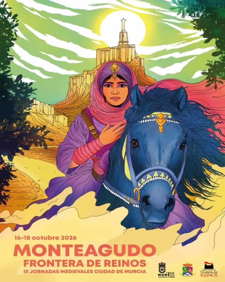 monteagudo-frontera-reinos-jornadas-medievales-cartel Cartel del Mercado Medieval de Monteagudo – Frontera de Reinos 2026 (Murcia)