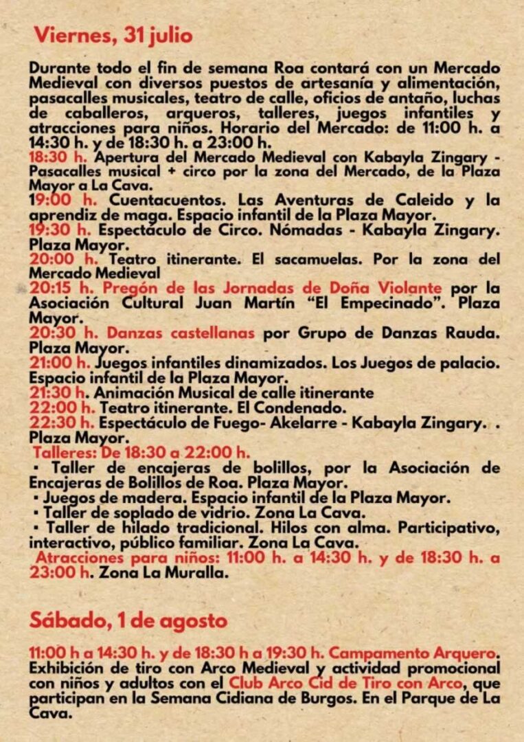 programa mano Jornadas Dona Violante 2026 viernes