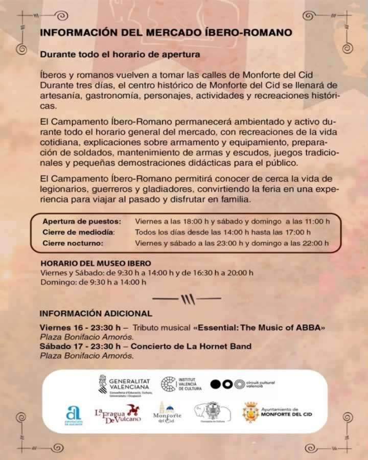 2026 feria ibero romana monforte cid informacion