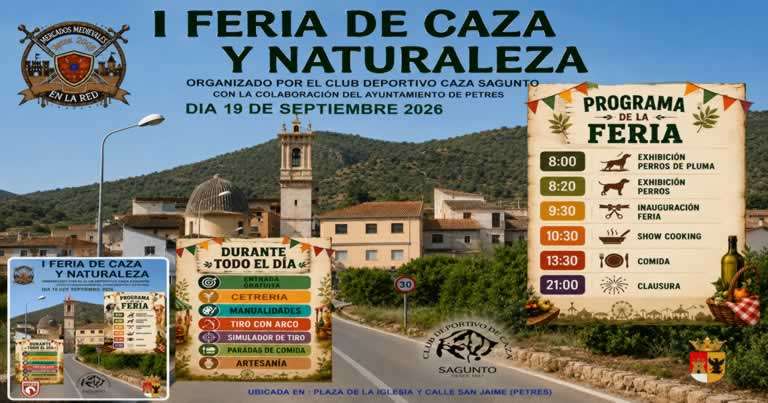 Convocatoria artesanos I Feria de Caza y Naturaleza Petres 2026