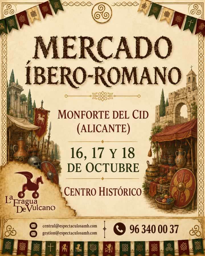 Mercado Íbero-Romano de Monforte del Cid 2026 (Alicante)