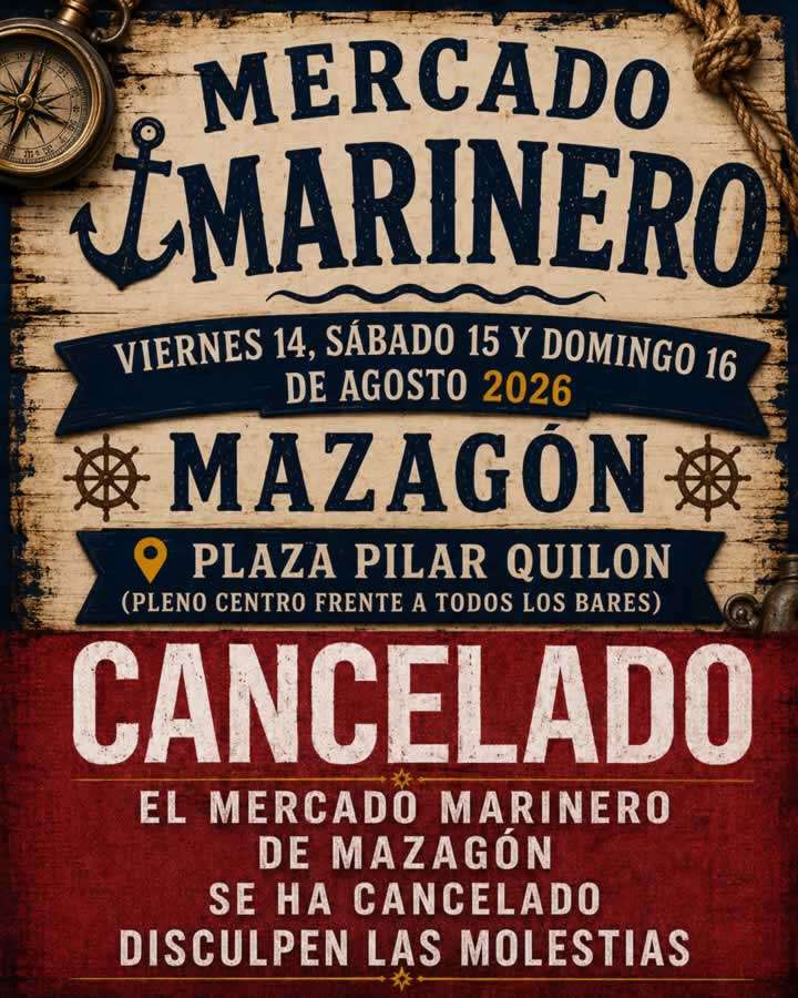 CANCELADO- Mercado Marinero de Mazagón 2026 (Huelva) 720