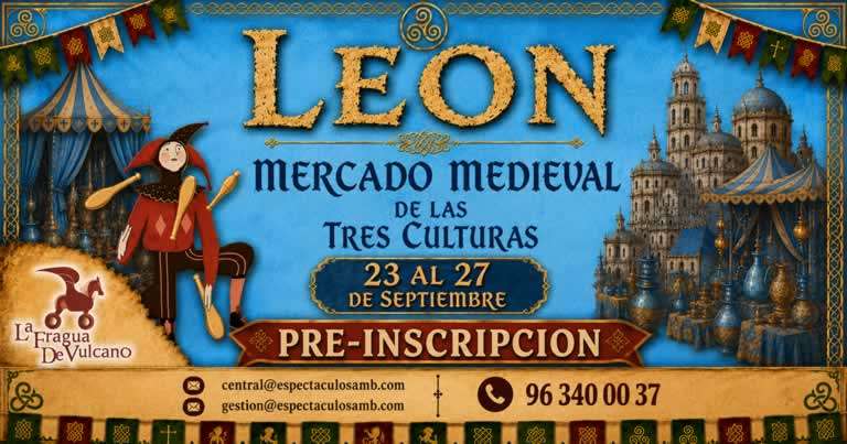 Mercado Medieval de las Tres Culturas de León 2026 durante las Fiestas de San Froilán