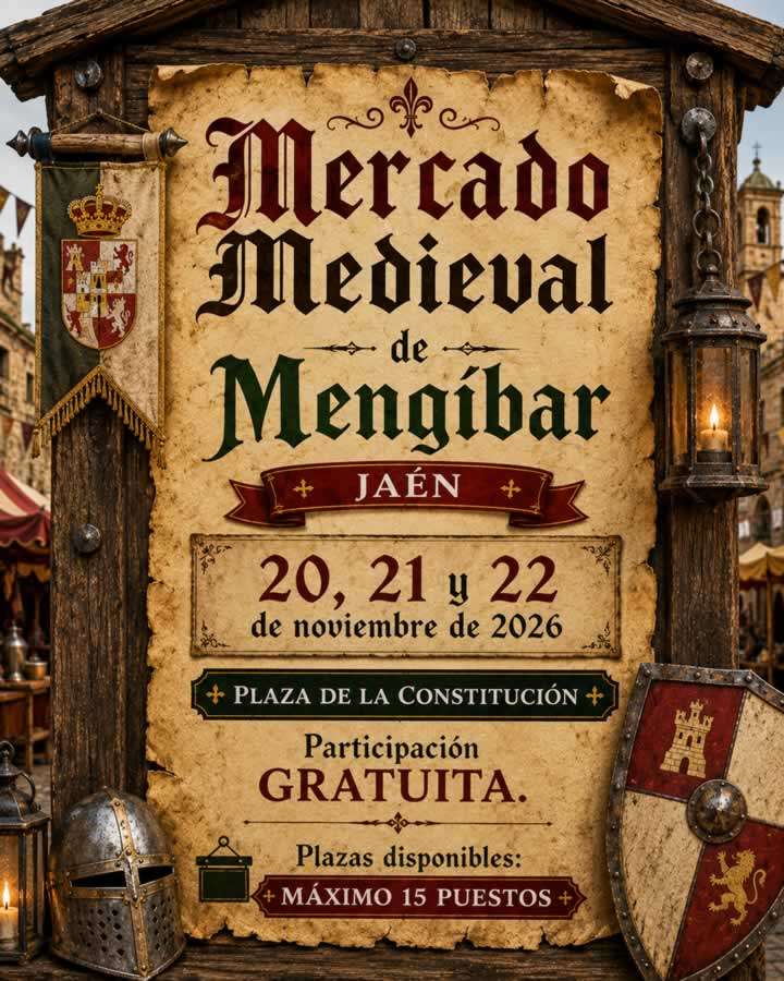 Mercado Medieval de Mengíbar 2026 (Jaén) Convocatoria