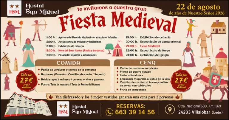 Fiesta y Mercado Medieval de Villalobar 2026 (León)