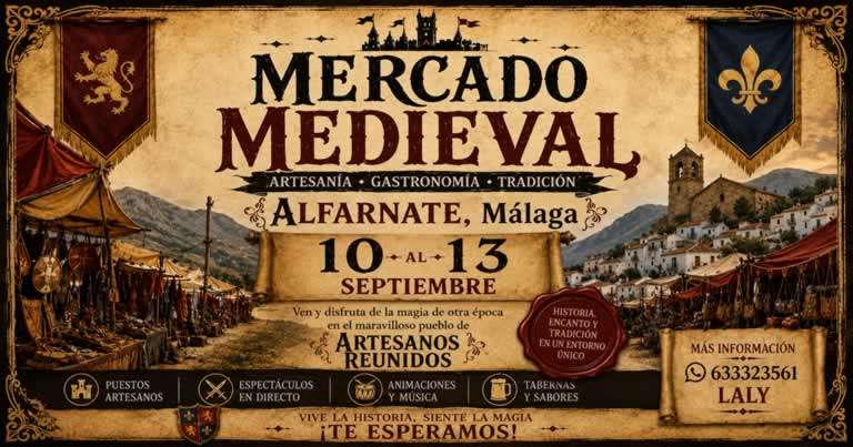 Convocatoria Artesanos Mercado Medieval Alfarnate 2026 768