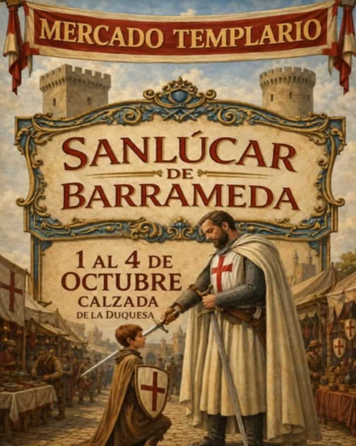 mercado-templario-sanlucar-2026-cartel Cartel del Mercado Templario de Sanlúcar de Barrameda 2026: convocatoria artesanos