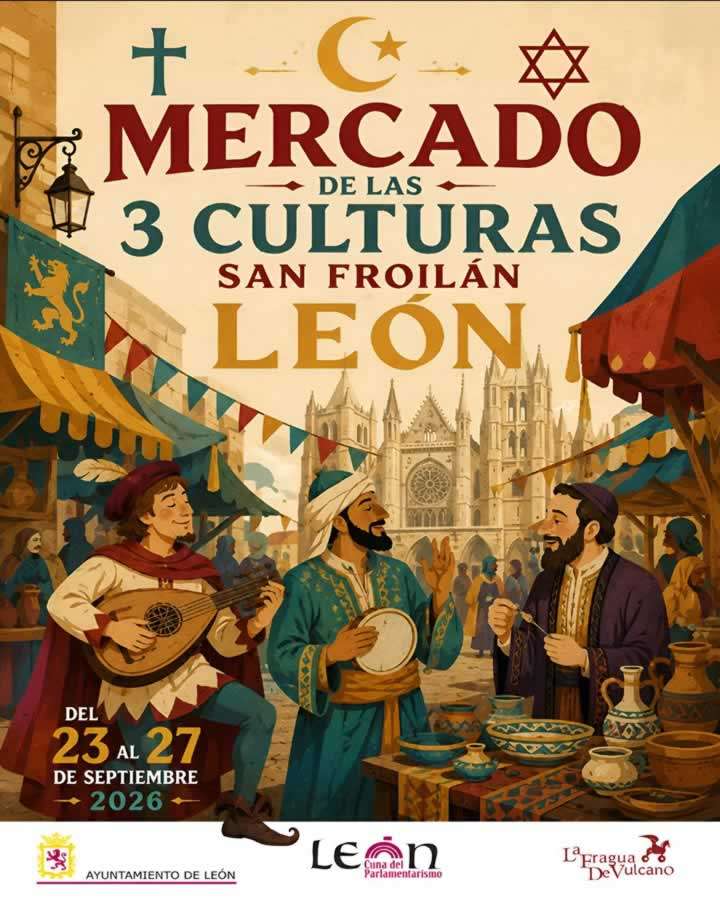 Mercado Medieval de las Tres Culturas de León 2026 4 mercado tres culturas san froilan leon cartel