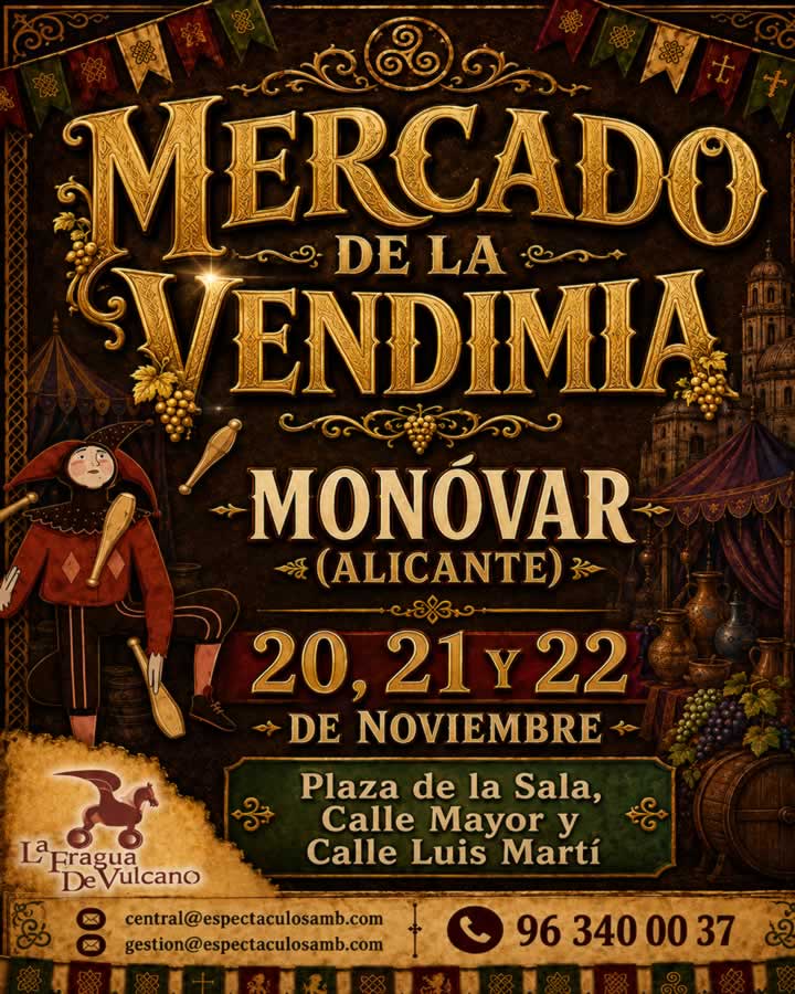Mercado de la Vendimia de Monóvar Alicante 2026