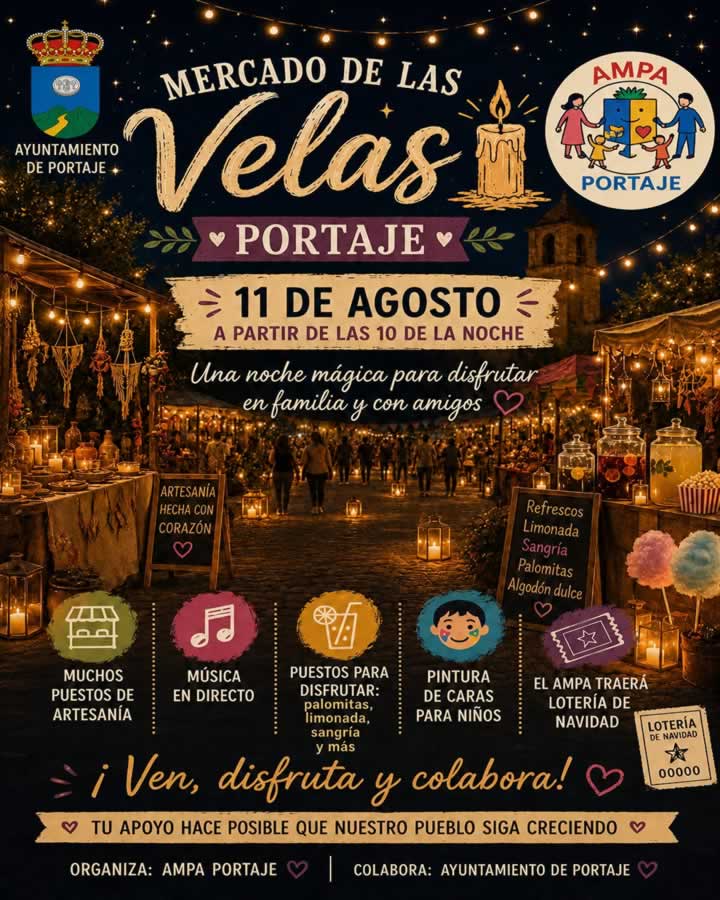 I Mercado de las Velas de Portaje (Cáceres) 2026