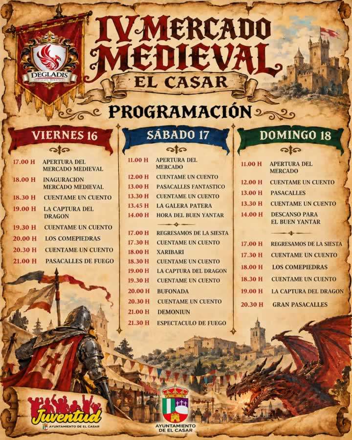 2026 mercado medieval el casar programa