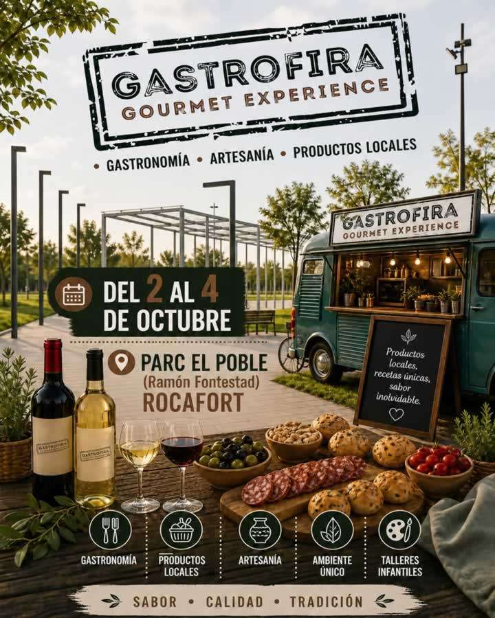 Cartel Gastrofira Gourmet Experience Rocafort 2026