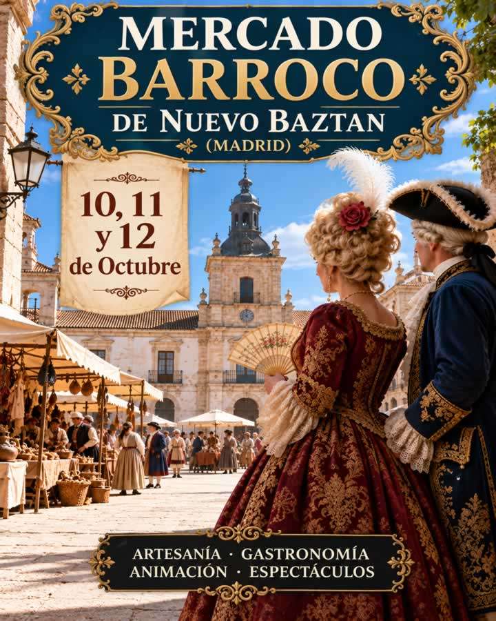 Mercado Barroco de Nuevo Baztán Madrid 2026 – 10, 11 y 12 de octubre