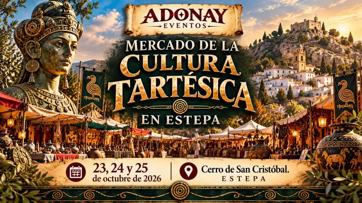 Mercado de la Cultura Tartésica en Estepa 2026, del 23 al 25 de octubre en el Cerro de San Cristóbal