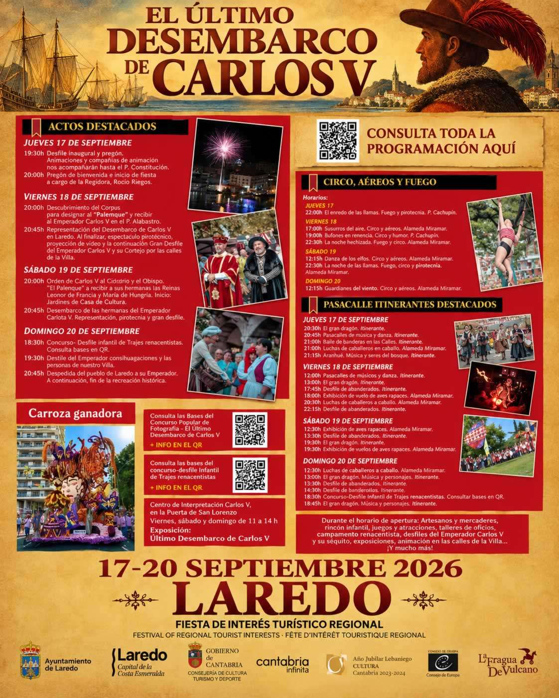 Programación del Mercado Carlos V Laredo 2026 - Medievales Cantabria 2 Programación del Mercado Carlos V Laredo 2026 - Medievales Cantabria
