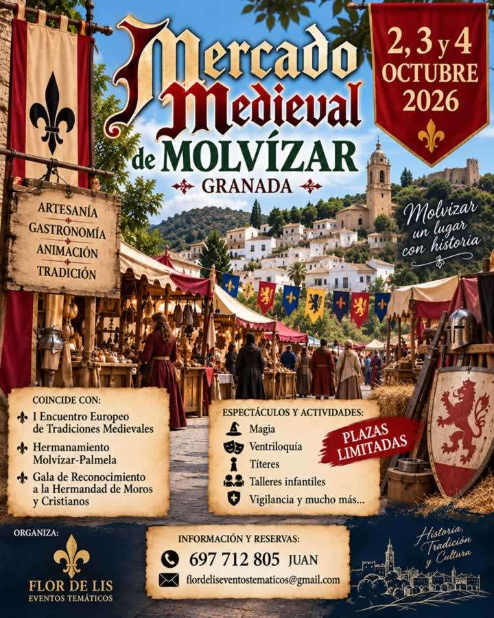 Mercado Medieval de Molvízar 2026 | 2 al 4 de octubre