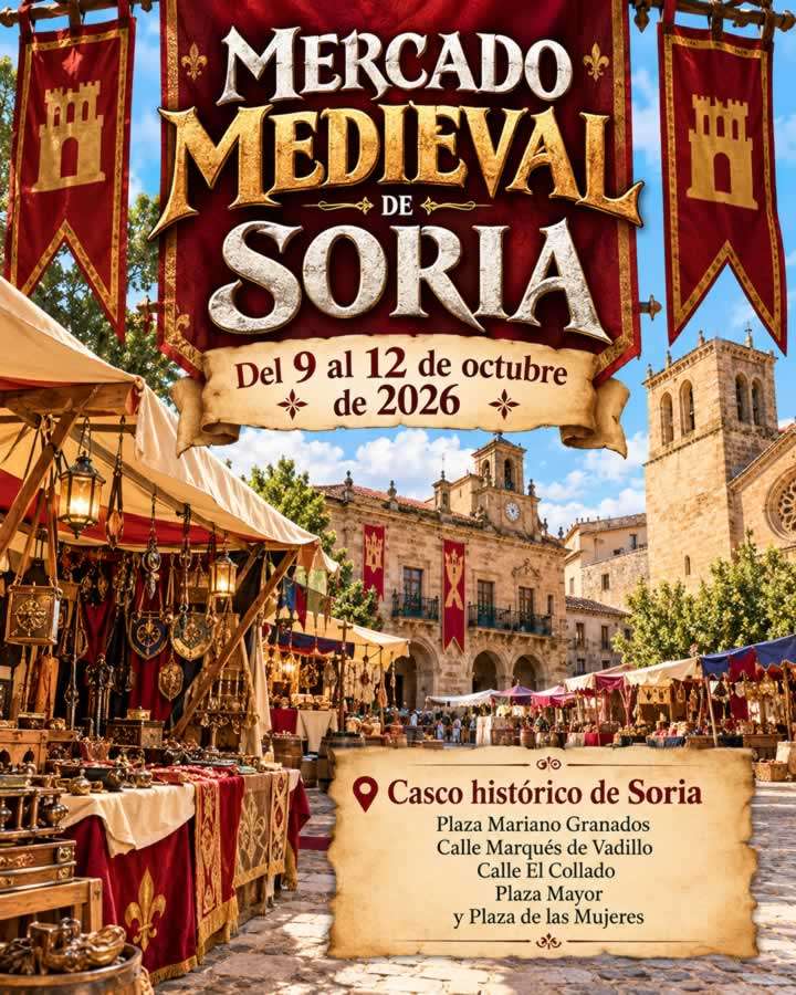 Mercado Medieval de Soria 2026 | 9 al 12 de octubre