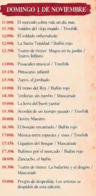 mercado renacentista de huesca programacion domingo