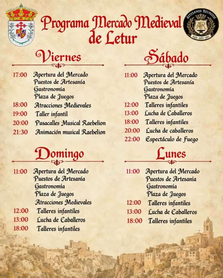 Programa - Mercado Medieval de Letur 2026