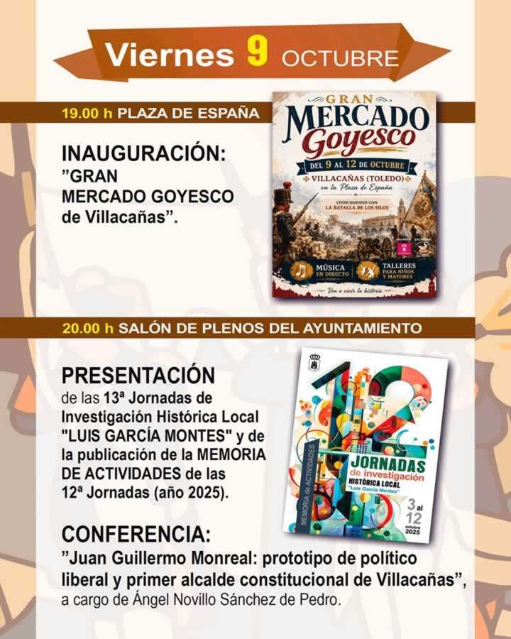 Gran Mercado Goyesco de Villacañas 2026: 9 al 12 de octubre 6 web programa 12jornadas investigacion historica local 20261 page 0002