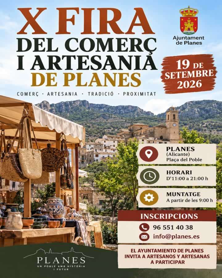 X Fira del Comerç i Artesania de Planes