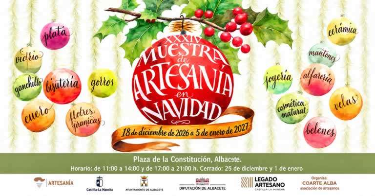 XXXV Muestra de Artesanía en Navidad de Albacete 2026