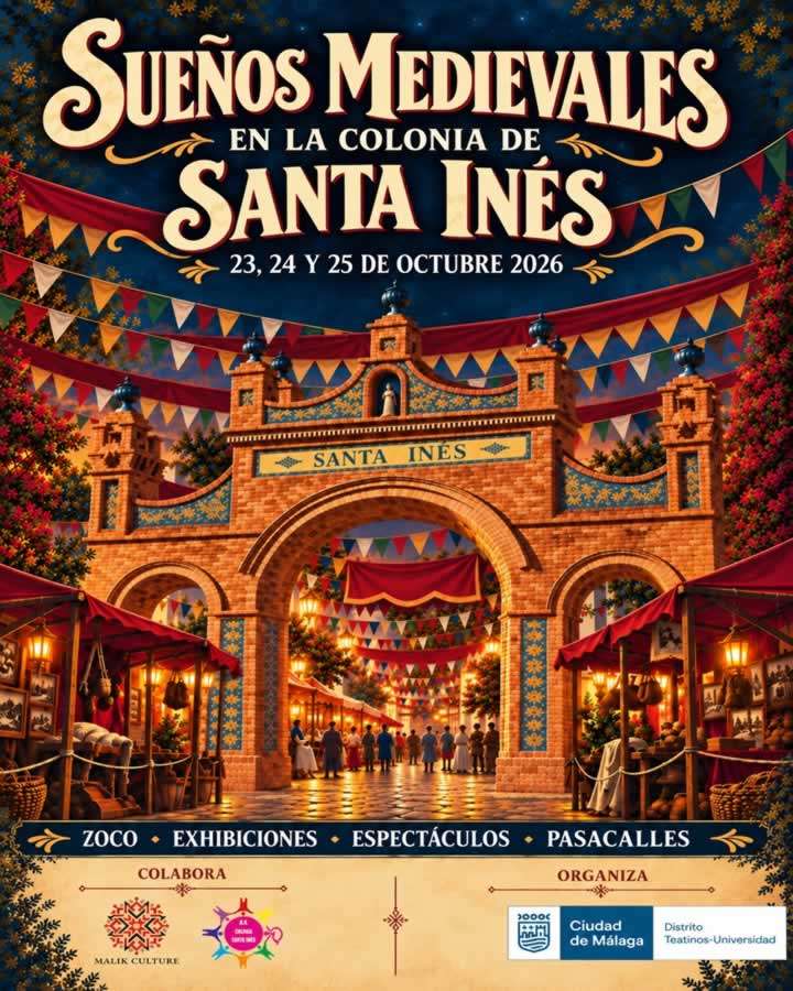 Fiesta Medieval Sueños Colonos 2026 en Teatinos, Málaga 4 2026 medieval teatinos malaga