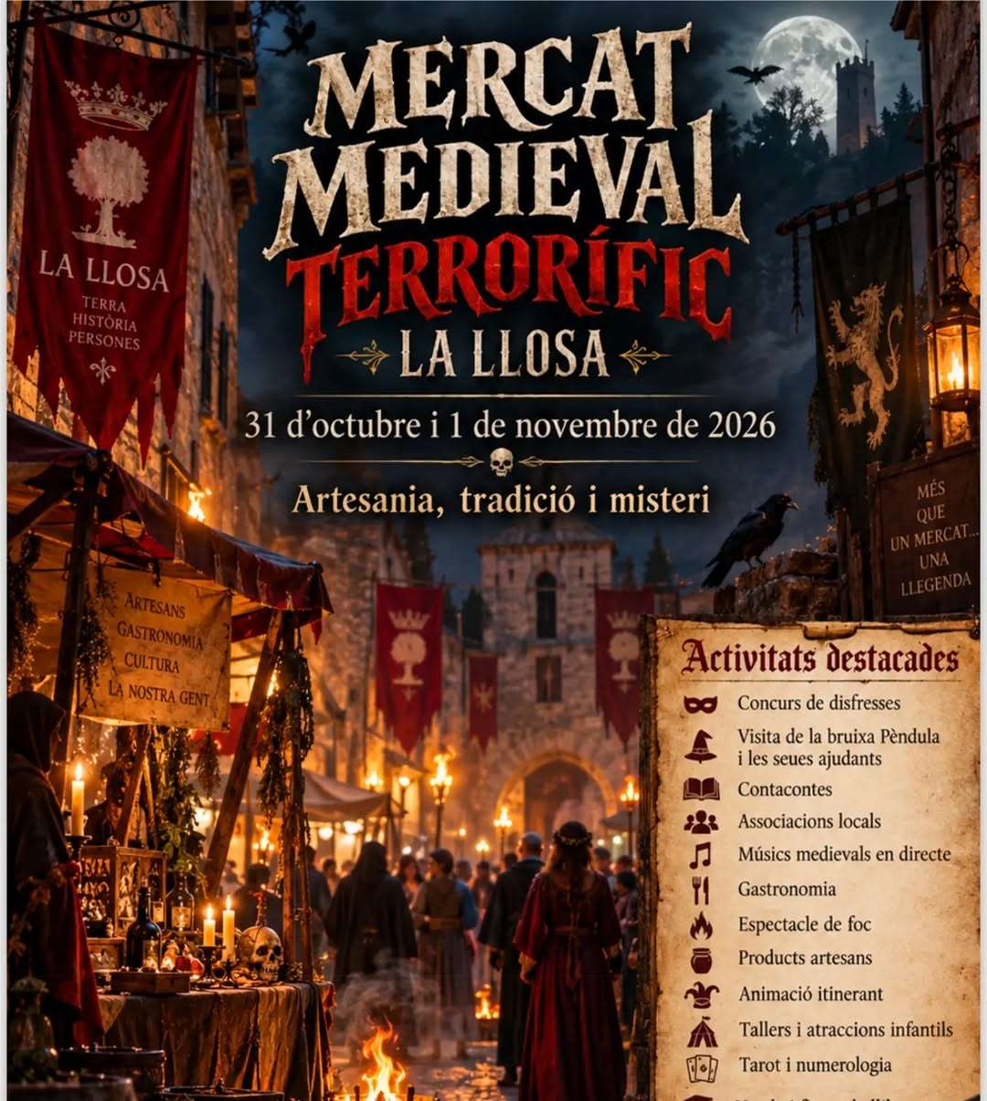 La Llosa celebrará el Mercado Medieval los días 31 de octubre y 1 de noviembre