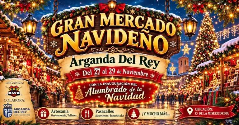 Mercado Navideño de Arganda del Rey 2026 Madrid