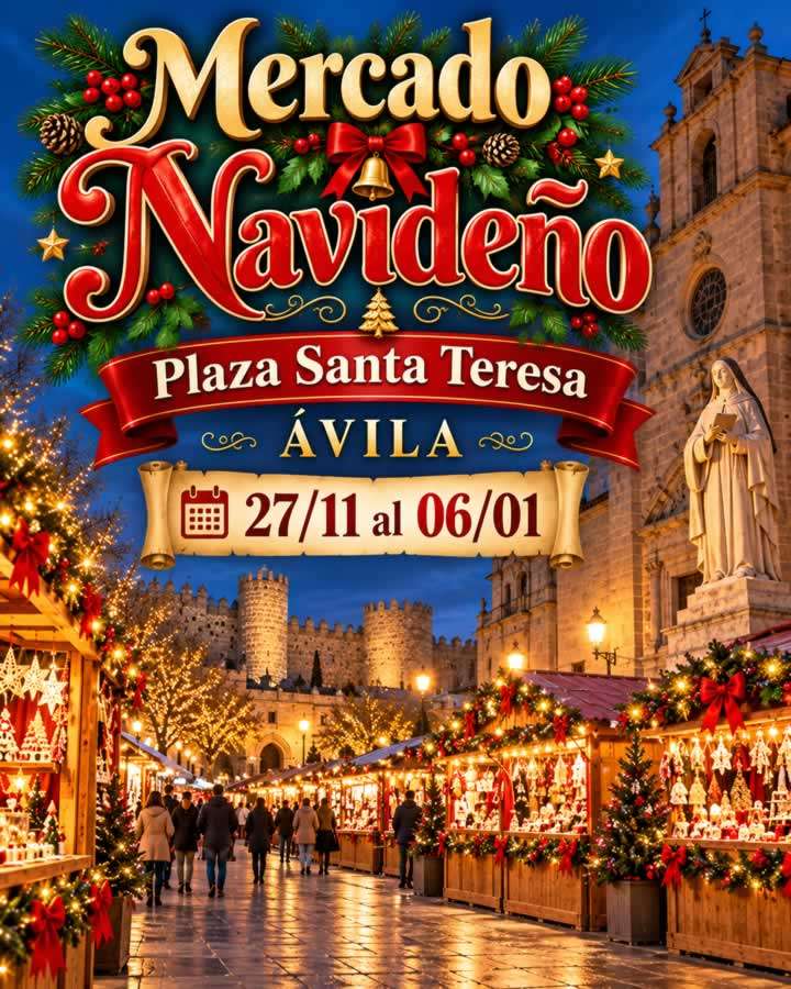 Mercado Navideño de Ávila 2026-2027 4 Mercado Navideño de Ávila 2026-2027 en la Plaza de Santa Teresa
