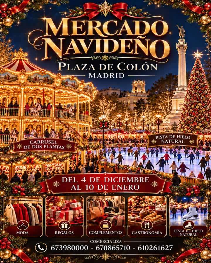 Mercado Navideño de la Plaza de Colón 2026-2027 (Madrid) 5 Mercado Navideño de la Plaza de Colón 2026-2027 (Madrid)