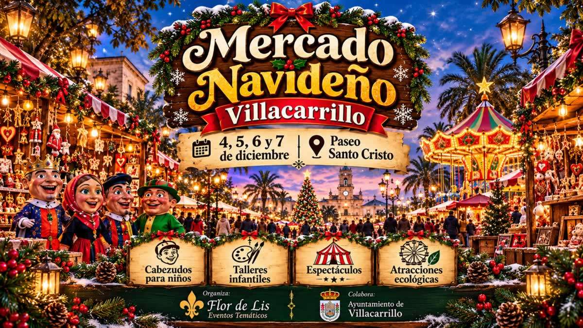 Mercado Medieval de Villacarrillo 2026 en Jaén, del 4 al 7 de diciembre.