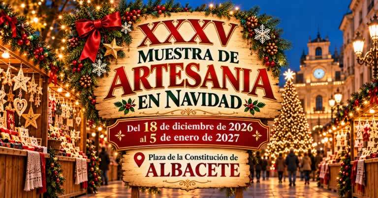 Muestra de Artesanía en Navidad de Albacete 2026