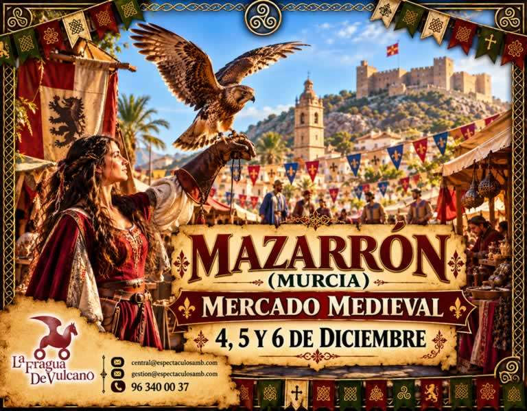 Mercado Medieval de Mazarron con Halcon