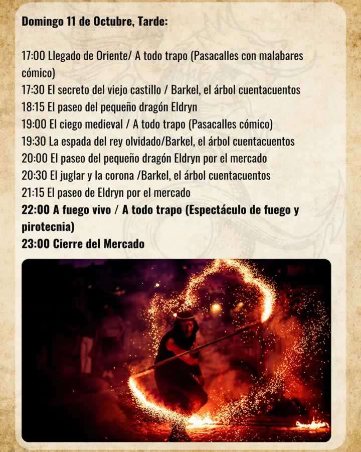 Programa mercado medieval soria 2026 domingo 2 1