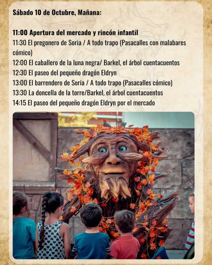 Programa mercado medieval soria 2026 sabado 1 1
