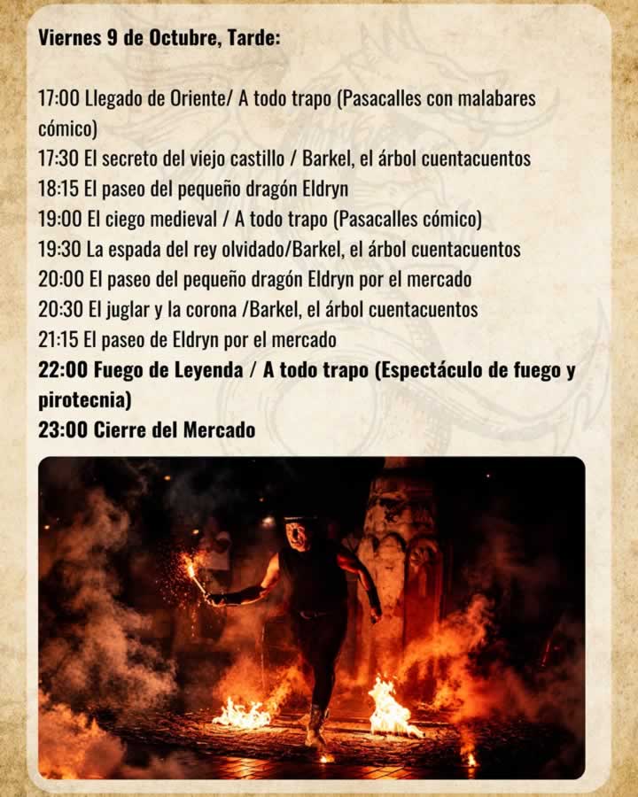 Programa mercado medieval soria 2026 viernes 2 1